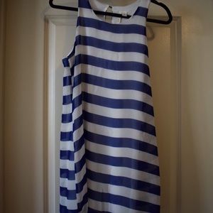 Francescas Blue and White Striped Dress